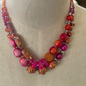 Treska Orange Neclace